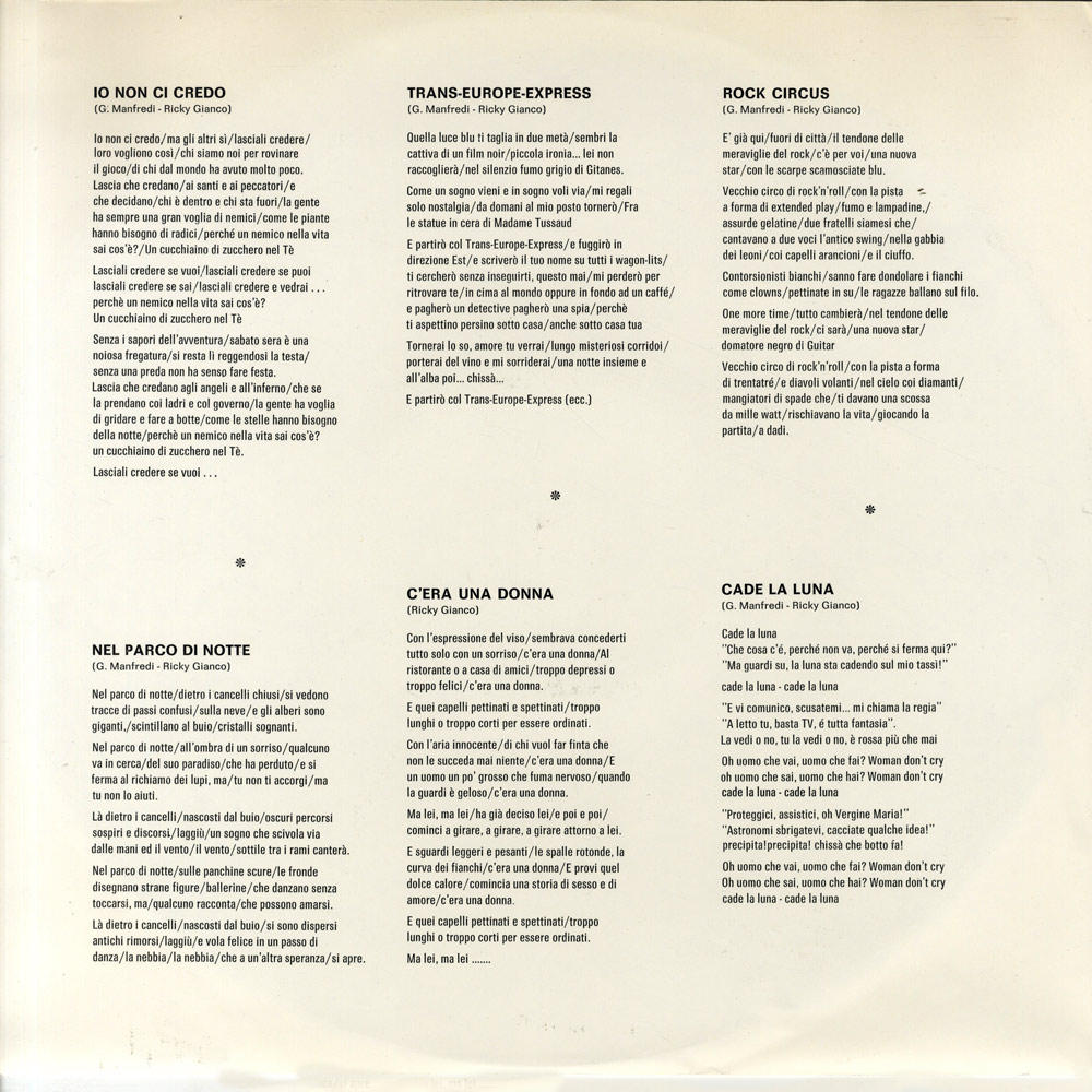 Fronte busta interna