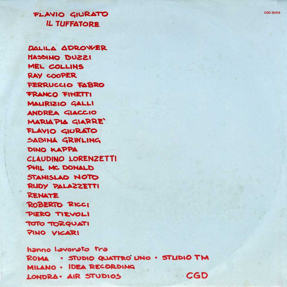 Fronte busta interna